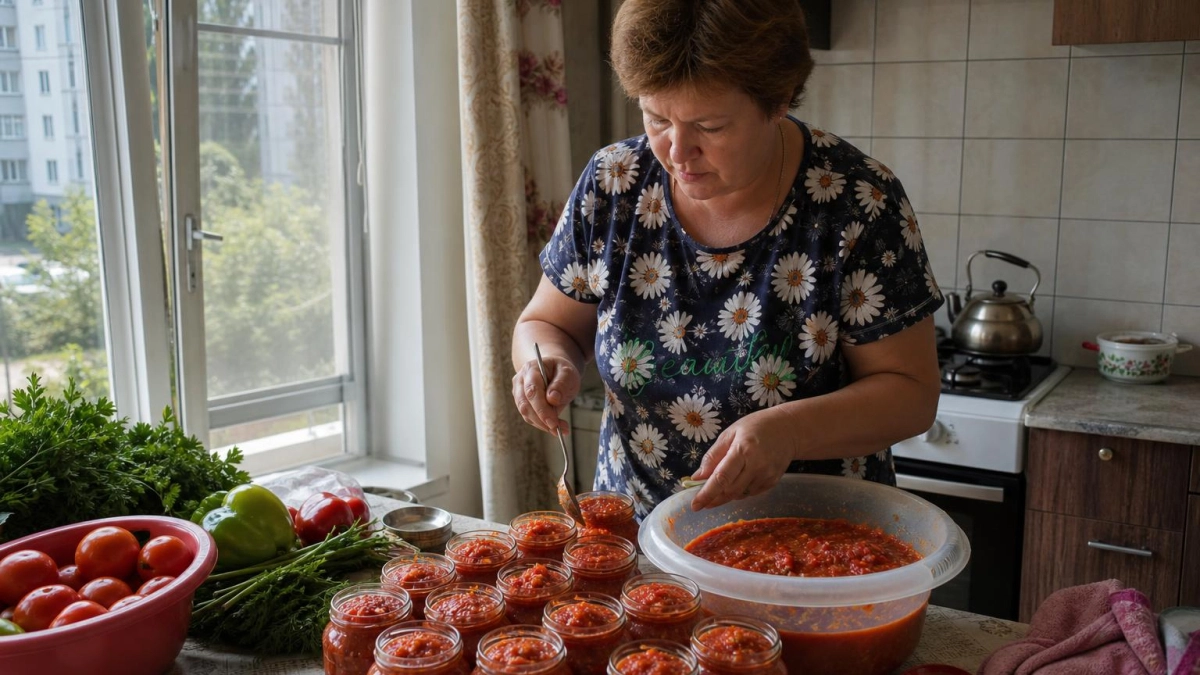 Больше не кручу лечо: варю ведрами шашлычный кетчуп на зиму — с мясом просто пальчики оближешь 