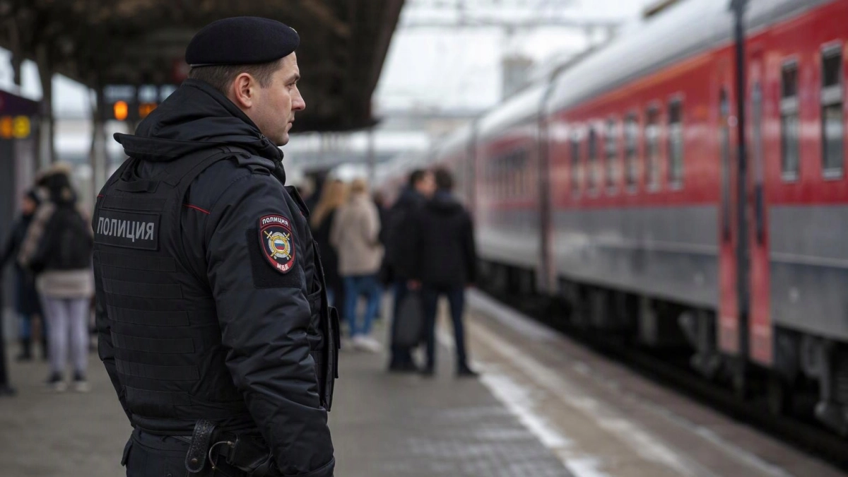 На екатеринбургском вокзале пассажира электрички скрутили люди в масках