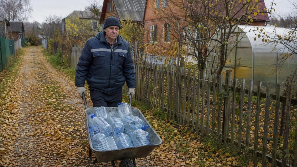 Не выбрасываю пластиковые бутылки: делаю“соты” для мини-парников - надежная защита от ветра и холода